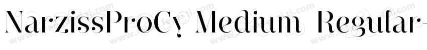 NarzissProCy Medium  Regular字体转换